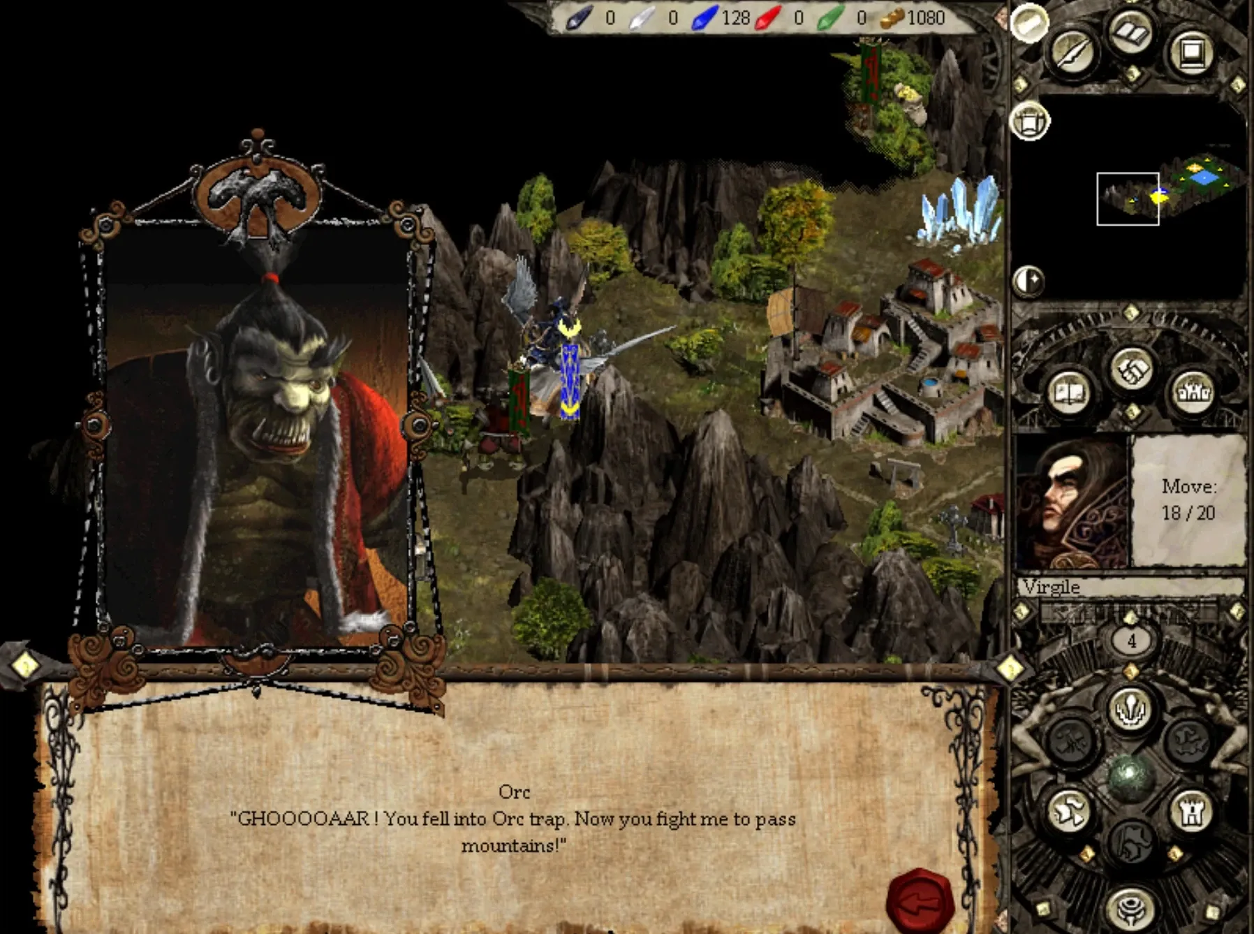 The orc trap in the original game